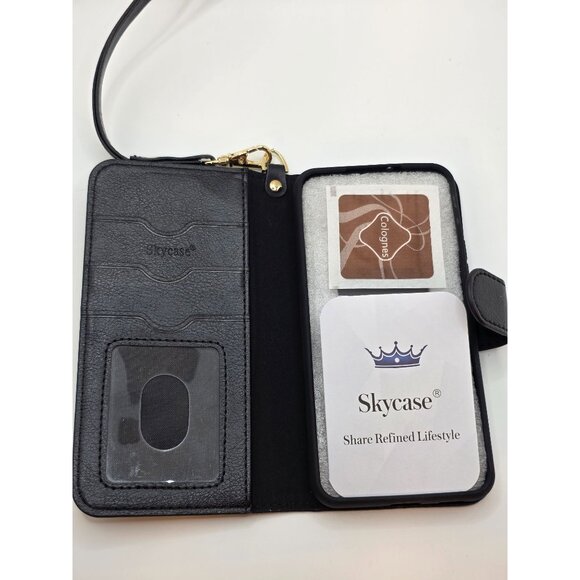 New Wallet phone case for Galaxy S22 5G Black - Picture 4 of 8